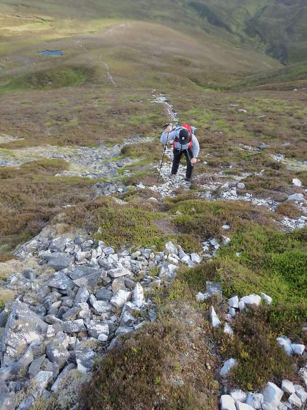 Steeper route up An Socach