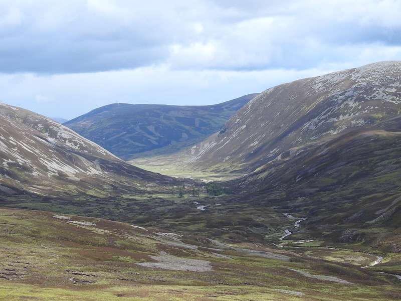 Old ruined cottage in the distance