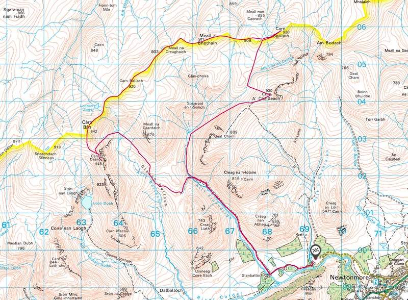 Route map - Click to open in OS Maps