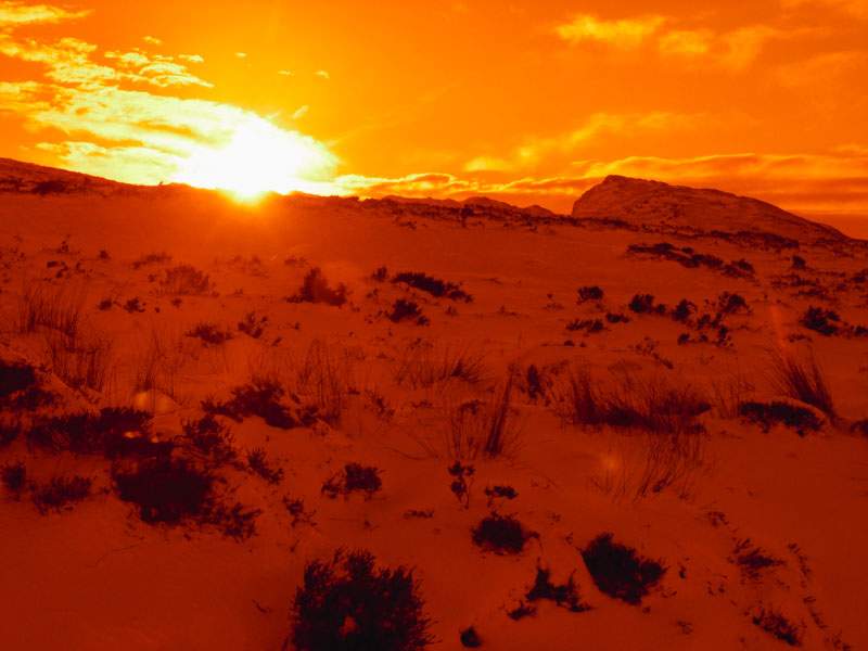 Image taken through the ski goggles lens.